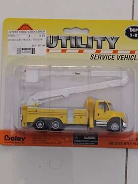 7600 Walthers 006190658027 Ho 1/87 Scale Boley International Utility Truck Bucket Yellow