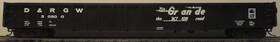 932-3253 Walthers Rio Grande Black 65ft Drop End Mill Gondola Rtr Mw Kds Car # 30800