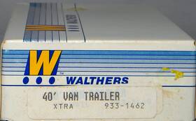 933-1462 Walthers Ho #933-1462 40ft Van Trailers Xtra 2 Pack Kit
