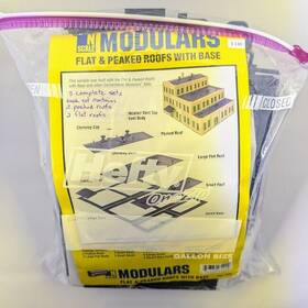 933-3280 Walthers Bag Of Flat And Peaked Roofs With Base N Scale Cornerstone Modulars