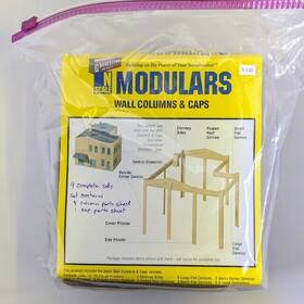 933-3284 Walthers Bag Of Wall Columns And Caps N Scale Cornerstone Modulars