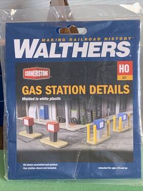 933-3545 Walthers Ho Gas Station Details Kit Unopened