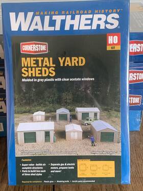 933-4123 Walthers Ho Metal Yard Shed Kit Sealed