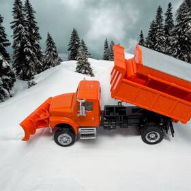 949-11793 Walthers Ho Scale Scenemaster International 4900 Snowplow Dump Truck