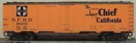 932-2506 Walthers Train Miniature Atsf Super Chief 40ft Steel Reefer Rtr Kds Car # 36262