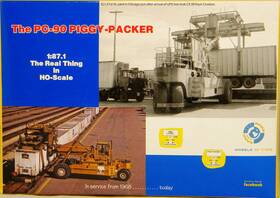 Pc-90 Wheels Of Time 30022 Ho Scale Piggy Packer Demonstrator Red