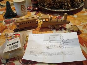 Woodcrafters 740542009542 Vintage Woodkrafter Kits Train Series 4 Pieces Tank Car Unassembled New In Pkg