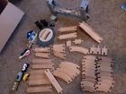 2777 Wooden Train Set Toy Kids Classic Railway Wood Tracks Lot