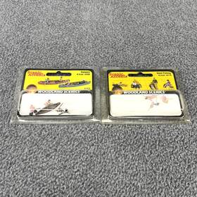 Woodland Scenics 724771021797 N Scale Gone Fishing Canoe Fisherman Figures 10 Pcs