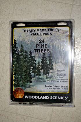 Tr1581 Woodland Scenics Value Pack Conifer Trees 4-6 Inch 24 Ready Made