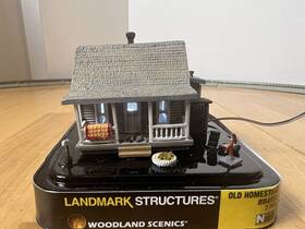 Woobr4933 Woodland Scenics N Scale Br4933 Old Homestead House Built Led Light No Power