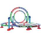 Y600 Lucky Star New Looping Train Grand-roller Coaster Kit Fun Action Toy Assemble 112 Pieces 841110184453