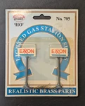 Ho - Model Power #705 Lighted Gas Station Signs Exxon Nip. Fixed Price $9.99.