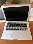 Apple Macbook Air 13" Laptop, Intel Core I5, 4GB Ram, 121GB Ssd, Silver, Macos. Fixed Price $80.00.