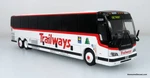 Industrial Diecast Prevost X3-45 Trailways Adirondack Ho 1/87. Fixed Price $54.95.