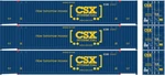 Atlas 20006662 - 53' Jindo Container (3) (csxu) Ho Scale. Fixed Price $39.89.