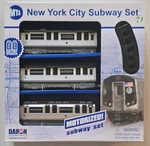 Daron Motorized Battery Operated New York City Subway Mta 8-PIECE Train Set. Fixed Price $31.00.
