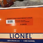Lionel 2-CAR Passenger Set Gauge Pennsylvania Railroad Orange Blue 6-25519. Fixed Price $329.00.