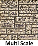 Multi Scale Stone Block Wall 3-3/4" X 12-1/8" Peel & Stick CCH-8528. Fixed Price $14.99.