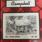 Campbell Scale Models 381-795 Farm House Building Kit. Fixed Price $44.99.