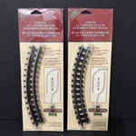 Lemax Village Train System 11 5/8" Expansion Curved Tracks Lot Of 4 (2 Pack) Nos. Fixed Price $21.99.