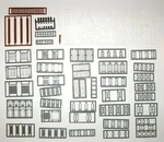 Scale Tichy Train Group 2540 Structure Part Assortment (164) Pcs. Fixed Price $32.30.