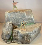 Atherton Scenics Painted Rock Stone With Ledge Diorama Piece 9927. Fixed Price $47.99.