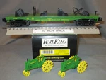 Mth 30-7028B John Deere #102 Flatcar W/ Tractor Load O/027 Ga. Wks/ Lionel 2003. Fixed Price $66.00.