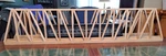 Gauge Handmade Oak Thru Truss Bridge 36" Long Without Ties For Ga. Trains. Fixed Price $69.95.