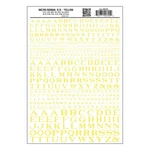 Woodland Scenics Dry Transfer Decals MG705 Roman R.r. Yellow New. Fixed Price $8.79.