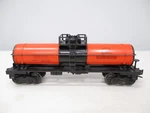 Lionel 6315 Gulf Tank Car Orange, Black Postwar Gauge X8109. Fixed Price $39.00.