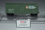 Scale Mtl 20580 British Columbia 40' Single Door Boxcar 4180 C54809. Fixed Price $19.99.
