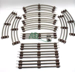 Lionel O27 Gauge 3-RAIL Brown Tie Tubular Track (8) Pcs Curved, (2) Straight. Fixed Price $24.99.