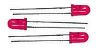 Miniatronics 5MM Dia. Blinker/flasher Led Red (3) - Model Railroad Light Bulb. Fixed Price $9.24.