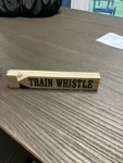 Ama Sales Wooden Whistle Choo Toy Trains Character Family. Fixed Price $7.00.