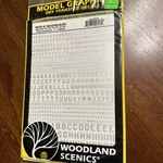 Woodland Scenics MG743 Model Graphics 45 Usa Gothic Silver Dry Transfer Decals. Fixed Price $6.00.