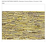 Jtt 97445 Pattern Sheets Random Course Stone Scale 7.5 X 12" 2/PK. Fixed Price $6.79.