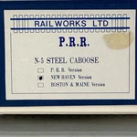 Railworks #203 Ho Prr N-5 Steel Caboose New Haven Version, Nib. Fixed Price $110.00.
