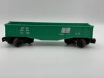 Lionel 9033 Penn Central Gondola Green O/O-27 Gauge Short Car Used. Fixed Price $8.00.