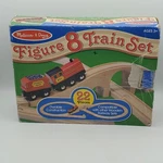 Melissa & Doug Figure 8 Train 22 Piece Set Wood Railway. Fixed Price $36.99.