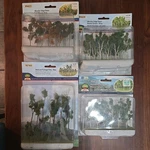 4 Packages Jtt Ho Scale Collection Of Trees. 95620, 95623, 92163.. Fixed Price $29.99.