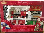 Xmas Santa's Express Train Set Battery New Holiday Living Whistles Smokes Lights. Fixed Price $49.99.