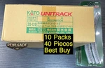Kato 20-120 Scale Unitrack R315-45 Curved 10 Pack (40 Pieces). Fixed Price $111.00.