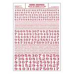 Woodland Scenics MG710 Numbers Roman R.r. Red. Fixed Price $8.09.