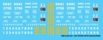 Scale - Farmrail (gnbc) Open Hopper Ortner Black Decals. Fixed Price $8.00.