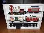 Dwn Vintage 1990 New Bright Santa's Christmas Express No. 187 Train Holiday Set. Fixed Price $69.95.