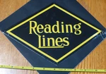 Microscale Metal Sign #10018 Embossed Die-cut -- Reading. Fixed Price $12.35.