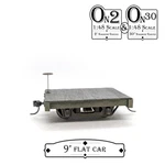 Pnwm - 1:48 Scale ON2/ON30 Narrow Gauge 9' Flat Car Complete (wood Kit). Fixed Price $26.95.