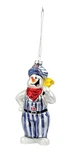 Lionel 9-22023 Silver Bells Blown Glass Snowman Ornament. Fixed Price $7.99.