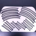 13 Pcs Eztec Train Track Replacements North Pole Express Christmas. Fixed Price $16.96.